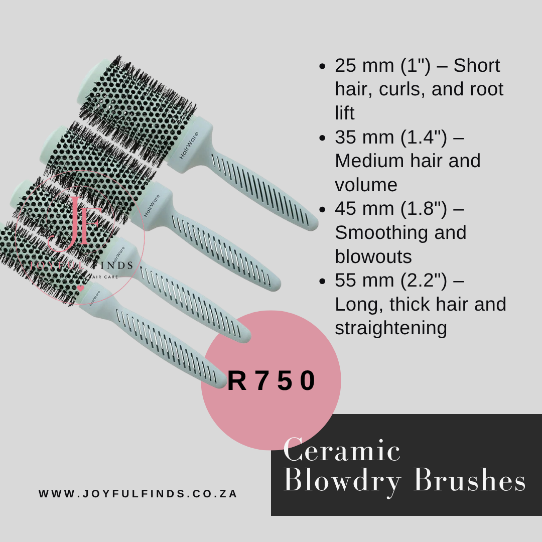 Hairware Ceramic Barrel Brush Collection