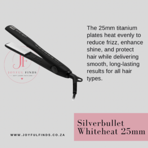 Silver Bullet White Heat Soft Touch 25mm Titanium Straightener 130-230°C