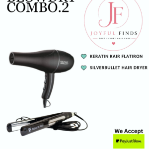 Silverbullet Hairdryer & Keratin Kair Flatiron duo
