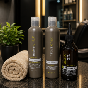Native Child Shampoo, Deep Conditioner & Castor Hair Growth Oil