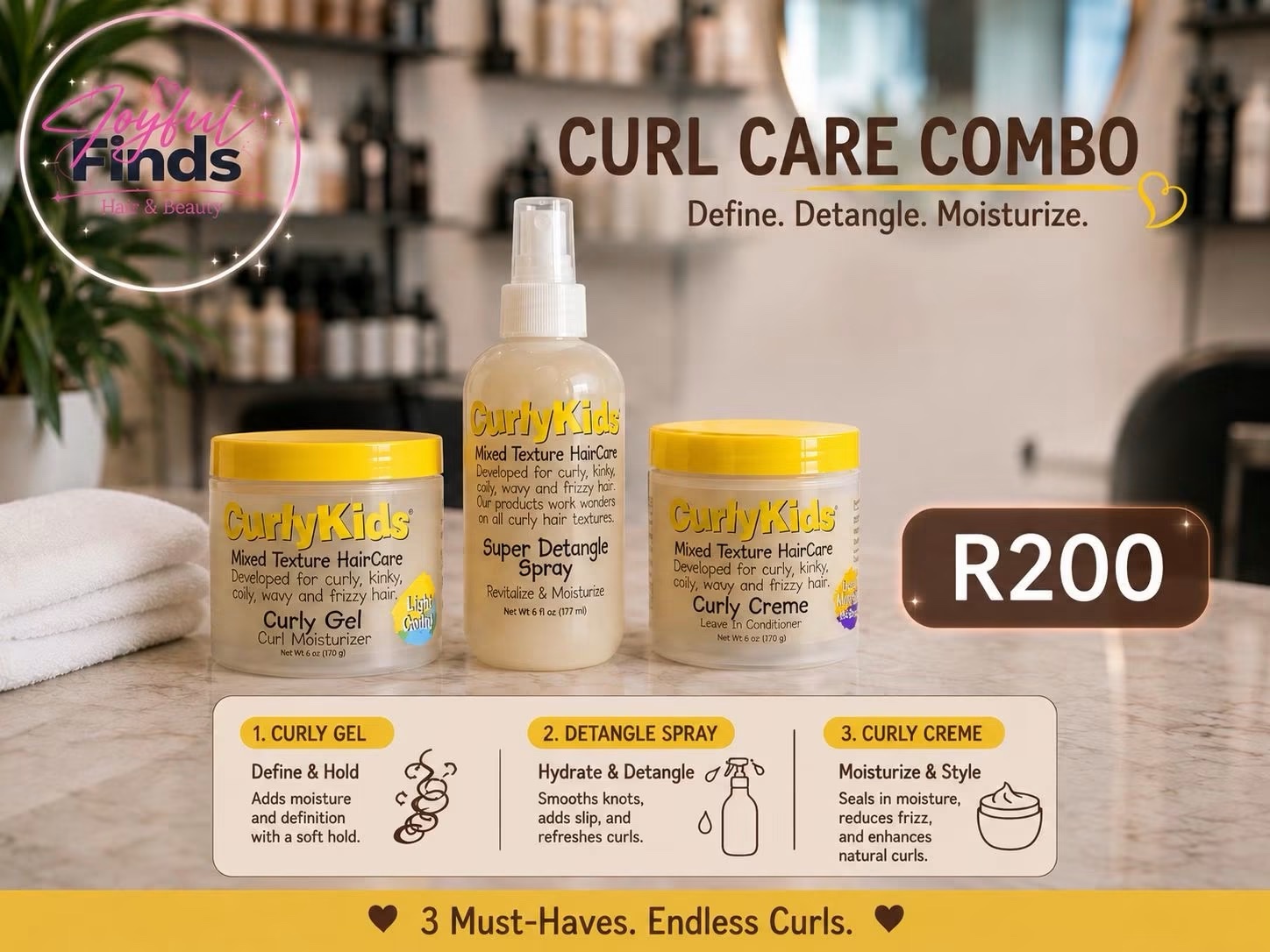 Curlykids Care Combo