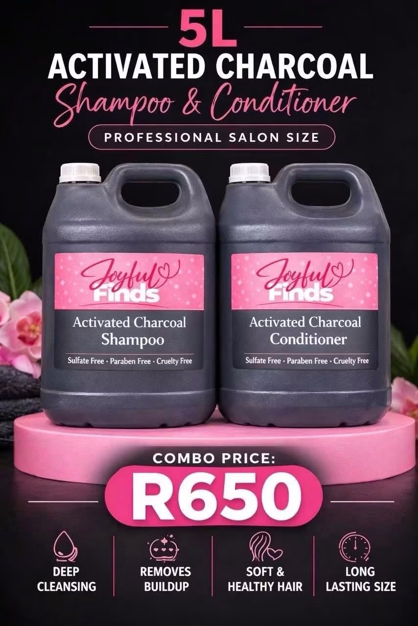 5L Activated Charcoal Shampoo & Conditioner set