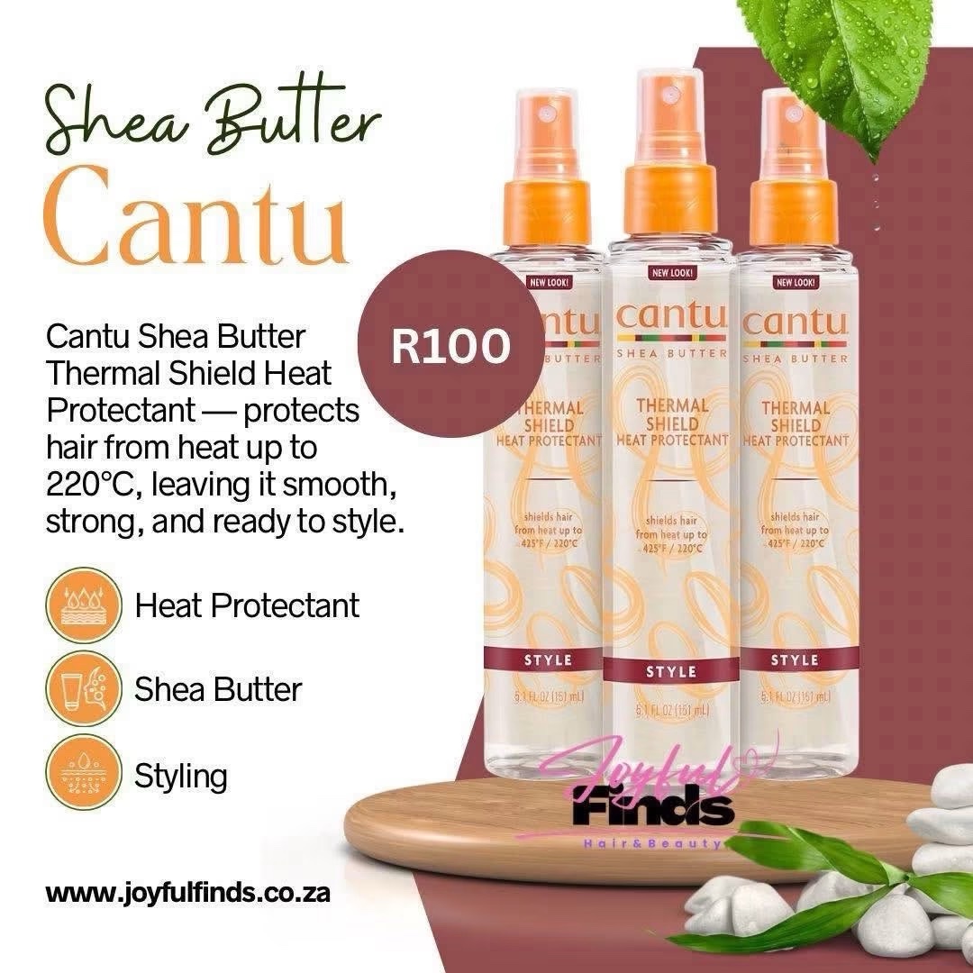 Cantu Shea butter heat protectant spray